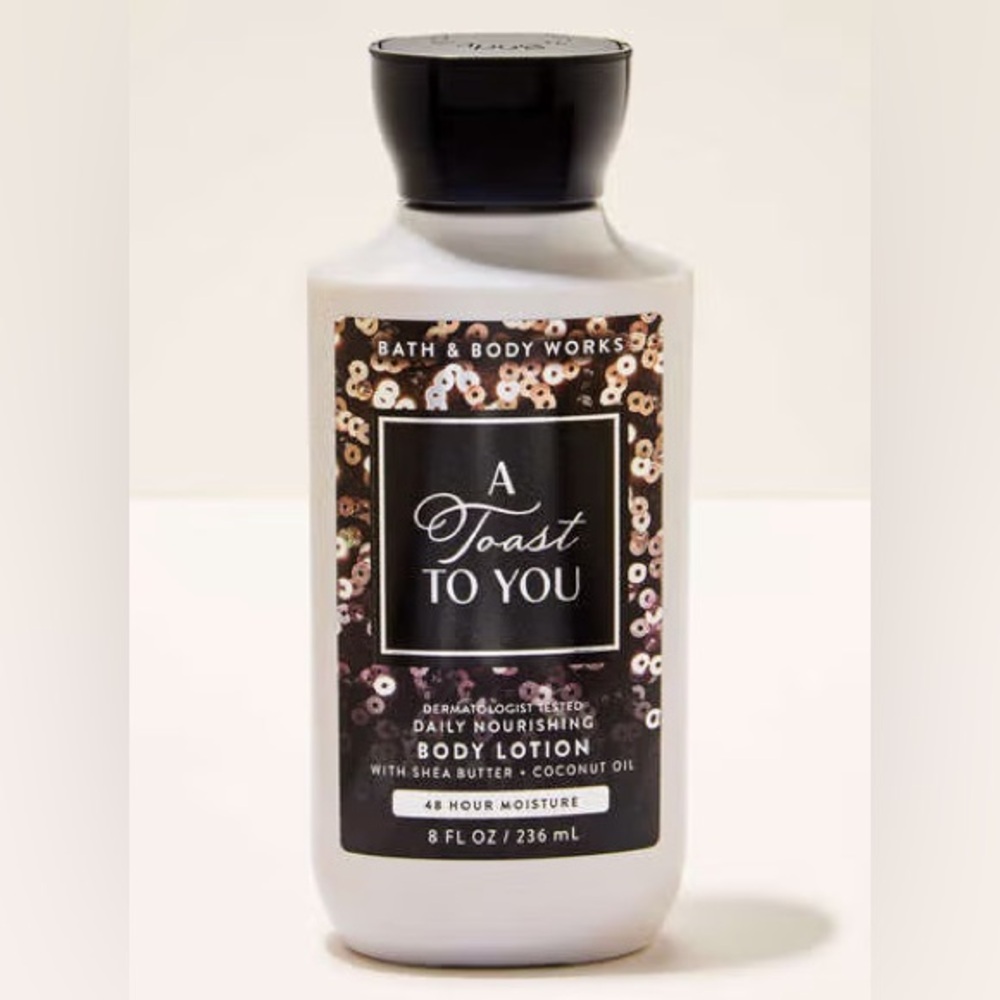 NWT Bath & Body Works A Toast to You Body Lotion - Black and Gold